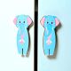 Handcrafted Acacia Wood Blue Elephant Handle Pair